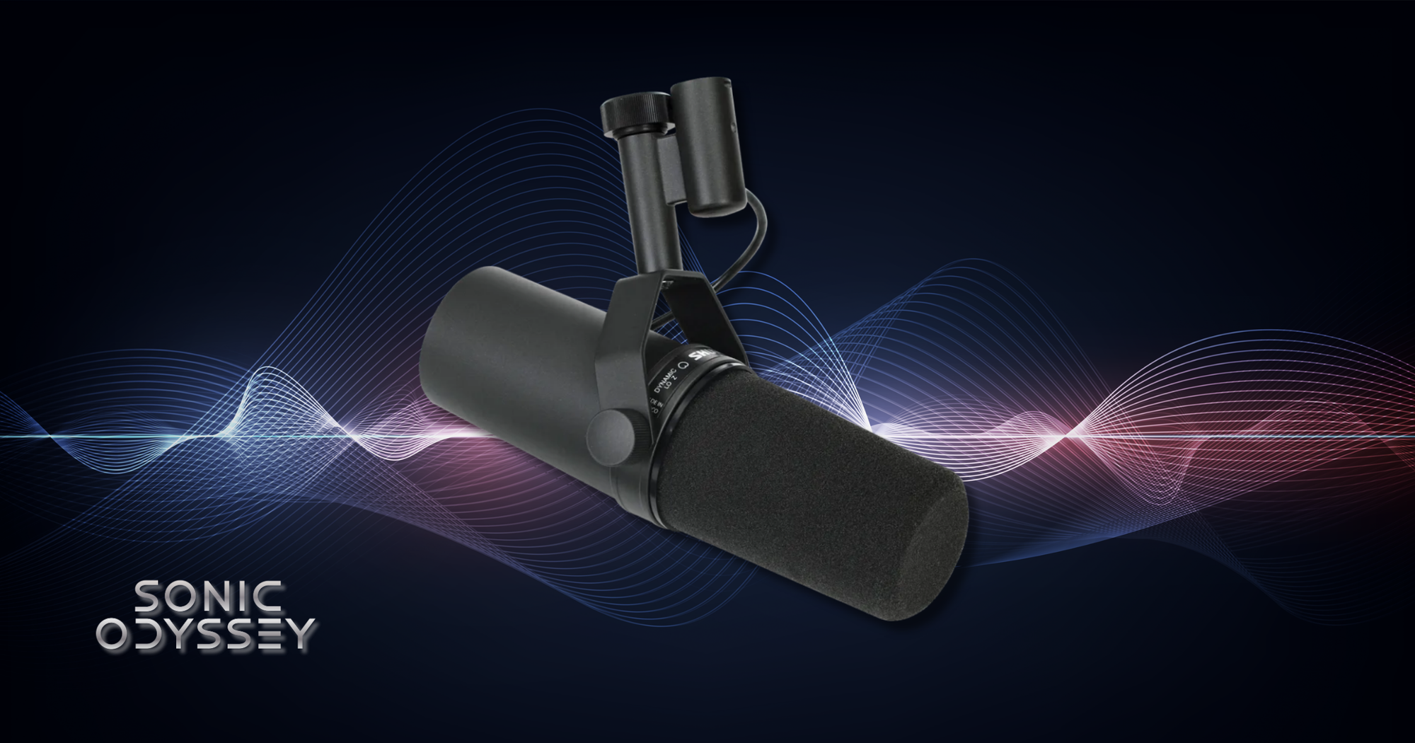 Shure SM7B dynamic microphone for vocals and podcasting