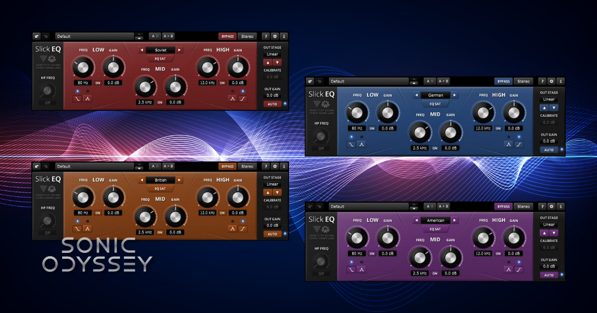 TDR VOS SlickEQ analog-style equalizer plugin with multiple console models and simple tone shaping controls.