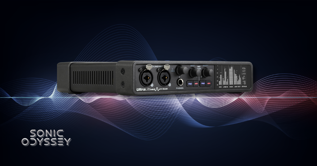 MOTU UltraLite-mk5 versatile audio interface with DSP for home studios