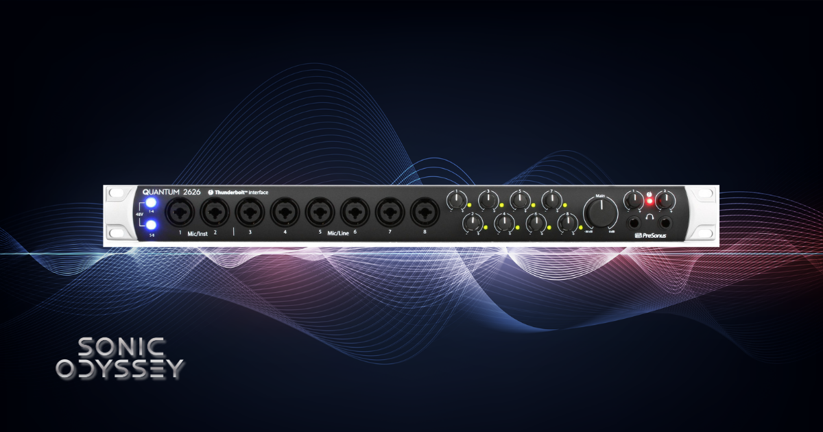 PreSonus Quantum 2626 Thunderbolt interface for multi-channel recording